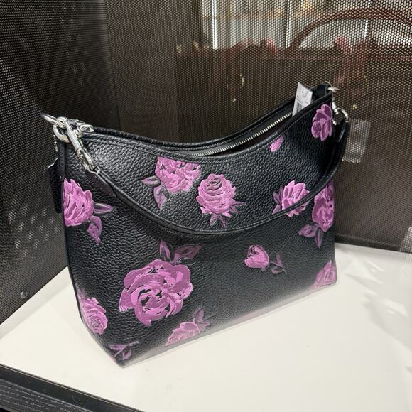 Last 1 ‼️Coach Laurel Shoulder Bag With Floral Print CCE26 - Picture 6 of 9